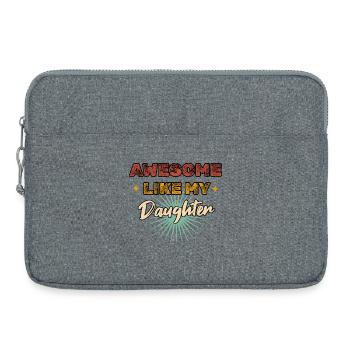 Awesome like my Daughter Vintage - Laptoptasche 15" - Grau meliert - Vorne