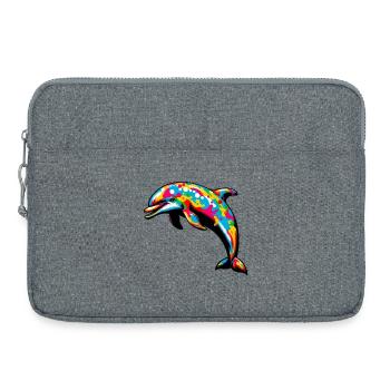 Delfin - Laptoptasche 15" - Grau meliert - Vorne