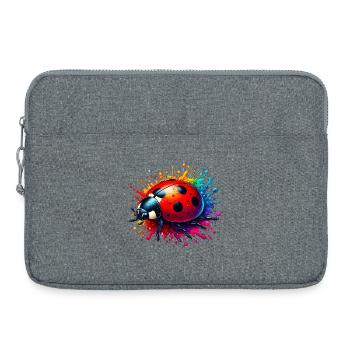 Marienkäfer - Laptoptasche 15" - Grau meliert - Vorne