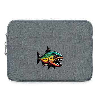 Piranha - Laptoptasche 15" - Grau meliert - Vorne