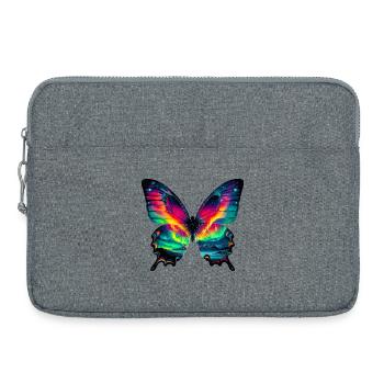 Schmetterling - Laptoptasche 15" - Grau meliert - Vorne