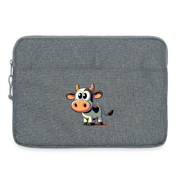 Cow - Laptop bag 15" - heather grey - Front