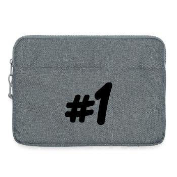 Nummer 1 # - Laptoptasche 15" - Grau meliert - Vorne