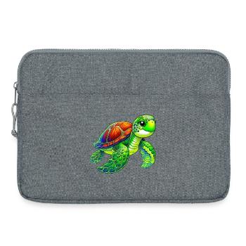 Tortue - Sacoche pour ordinateur portable 15 pouces - gris chiné - Devant