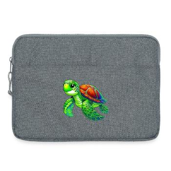 Tortue - Sacoche pour ordinateur portable 15 pouces - gris chiné - Devant