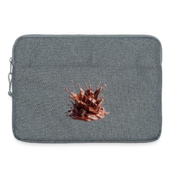 Chocolate eruption - Laptop bag 15" - heather grey - Front