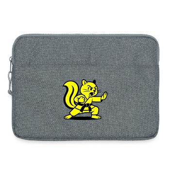 Karate Eichhörnchen! - Laptoptasche 15" - Grau meliert - Vorne