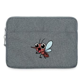 Kawaii Mosquito Mosquito Insect Cartoon Joy - Laptop bag 15" - heather grey - Front