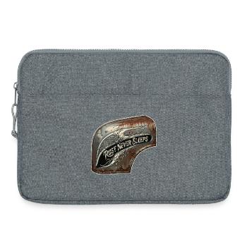 Rost nie schläft Metallkunst - Laptoptasche 15" - Grau meliert - Vorne
