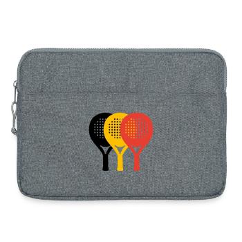 padel Belgium tricolore - Laptop bag 15" - heather grey - Front