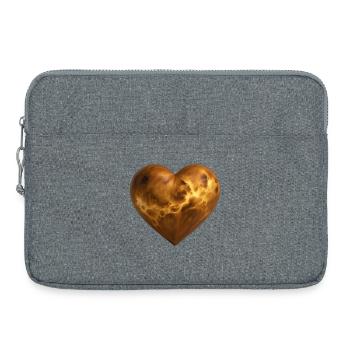 VENUS LOVER – Frieden & Liebe - Laptoptasche 15" - Grau meliert - Vorne