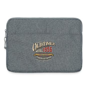 Oldtimer Modell 1956 | Geburtstag Geschenk - Laptoptasche 15" - Grau meliert - Vorne