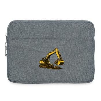 Bagger im Staub - Laptoptasche 15" - Grau meliert - Vorne