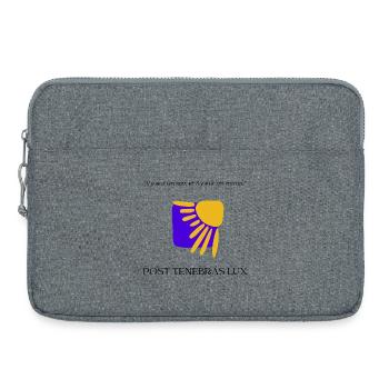 Post Tenebras Lux  - Sacoche pour ordinateur portable 15 pouces - gris chiné - Devant