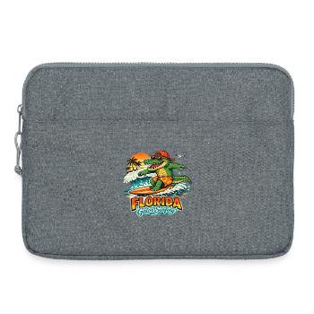 Surfender Alligator in Florida - Laptoptasche 15" - Grau meliert - Vorne