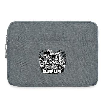 Kawaii Katze Ramen Nudeln Anime Katze - Laptoptasche 15" - Grau meliert - Vorne