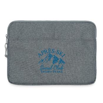 Après Ski Social Club Snowy Peaks - Sacoche pour ordinateur portable 15 pouces - gris chiné - Devant