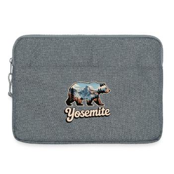 Yosemite Bär - Nationalpark Outdoor Design - Laptoptasche 15" - Grau meliert - Vorne