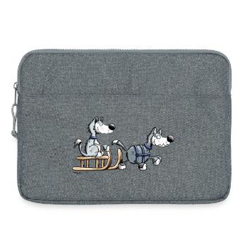 Mignon Husky Team - Sacoche pour ordinateur portable 15 pouces - gris chiné - Devant