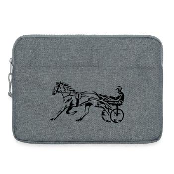 Trabrennen Traber - Laptoptasche 15" - Grau meliert - Vorne