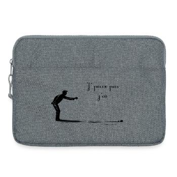 Petanque - Laptop bag 15" - heather grey - Front
