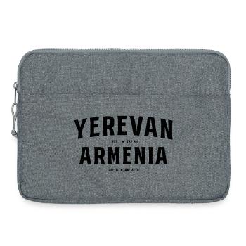 Le design arménien d’Erevan avec année de fondation et Koor - Sacoche pour ordinateur portable 15 pouces - gris chiné - Devant