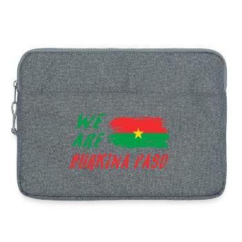 Nous sommes le Burkina Faso - Sacoche pour ordinateur portable 15 pouces - gris chiné - Devant