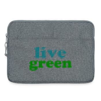 Live Green - Laptop bag 15" - heather grey - Front