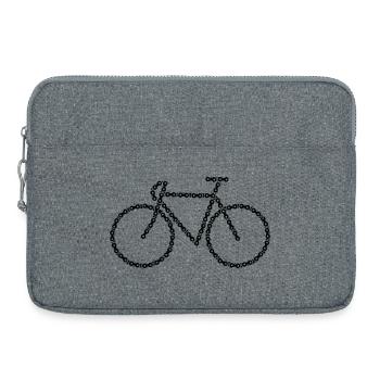 Bicycle sketch - Laptop bag 15" - heather grey - Front