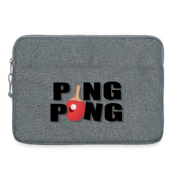 Ping pong - Sacoche pour ordinateur portable 15 pouces - gris chiné - Devant
