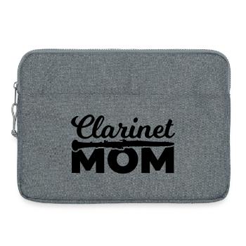Klarinettenspieler Mutter - Laptoptasche 15" - Grau meliert - Vorne