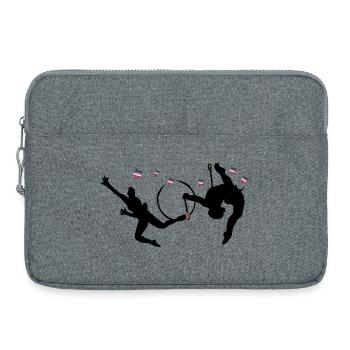Gymnastique rythmique avec cerceaux - Sacoche pour ordinateur portable 15 pouces - gris chiné - Devant