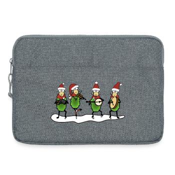 Mouton folklorique de Noël - Sacoche pour ordinateur portable 15 pouces - gris chiné - Devant