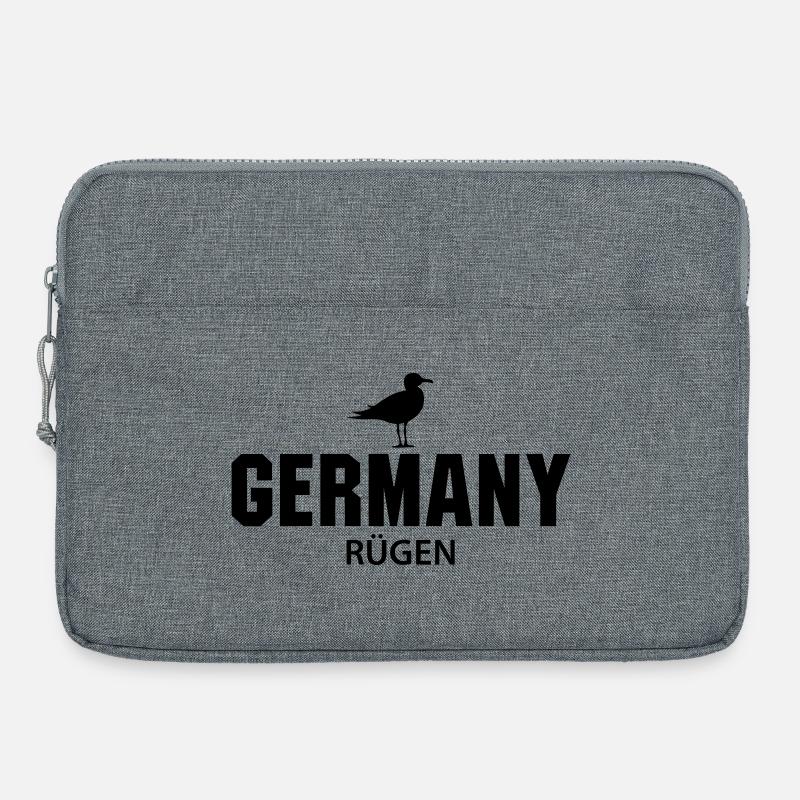 Rügen GERMANY - Laptoptasche 15" - Grau meliert