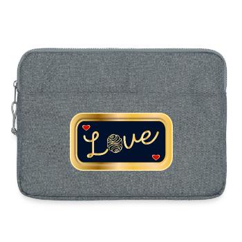FRANZBRÖTCHEN LOVE HAMBURG - Laptop bag 15" - heather grey - Front