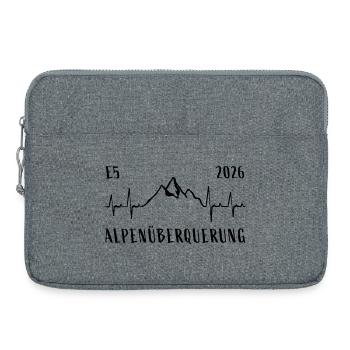 Alpenüberquerung E5 2026 - Laptoptasche 15" - Grau meliert - Vorne