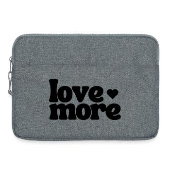 love more - Laptop bag 15" - heather grey - Front