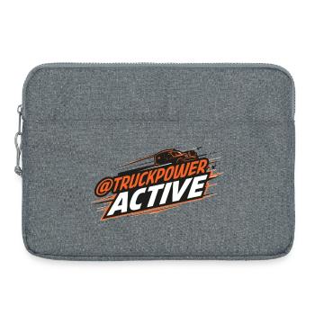 Logo de conduite active TruckPower - Sacoche pour ordinateur portable 15 pouces - gris chiné - Devant