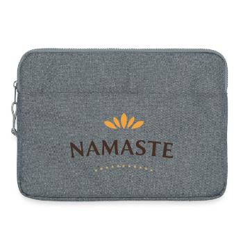 Namaste Lotus Zen Pattern - Laptop bag 15" - heather grey - Front