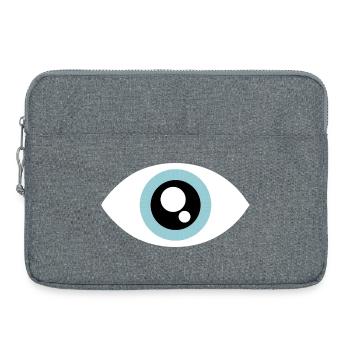 Aqua Eye Minimal Circle - Laptoptasche 15" - Grau meliert - Vorne