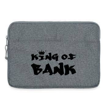 Le roi de la banque - Sacoche pour ordinateur portable 15 pouces - gris chiné - Devant