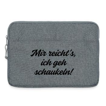 J’en ai assez, je vais me battre. - Sacoche pour ordinateur portable 15 pouces - gris chiné - Devant