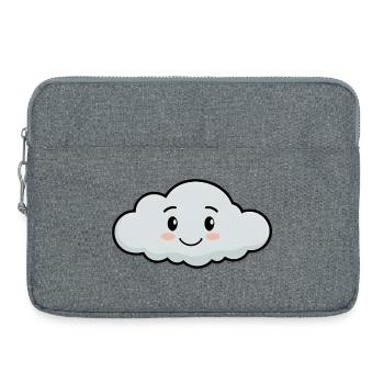 Cuddly cloud friend - Laptop bag 15" - heather grey - Front