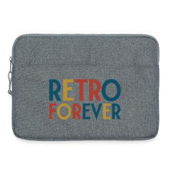 Retro für immer - Laptoptasche 15" - Grau meliert - Vorne