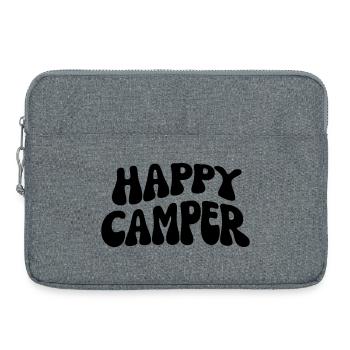 Happy Camper - Laptop bag 15" - heather grey - Front