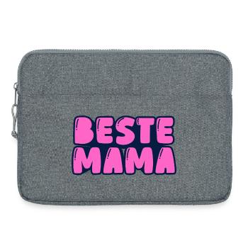 beste Mama - Laptoptasche 15" - Grau meliert - Vorne