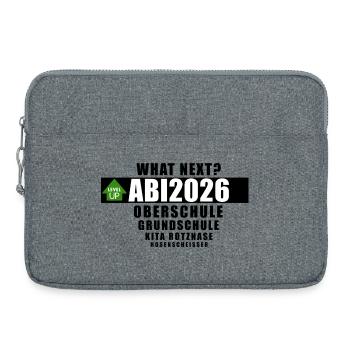 Abi 2026 - what next? - Laptoptasche 15" - Grau meliert - Vorne