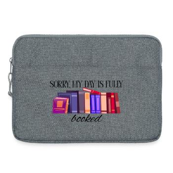 Mein Wochenende ist ausgebucht - Laptoptasche 15" - Grau meliert - Vorne