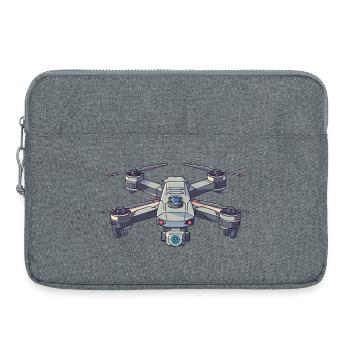 Mir Reicht's Ich Geh Drohne Fliegen Drohnen Pilot - Laptoptasche 15" - Grau meliert - Vorne