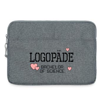 Speech Therapist Bachelor's Degree in Speech Therapy - Laptop bag 15" - heather grey - Front